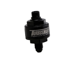 Billet Turbo Oil Feed Filter 44um AN-4 to AN-4 ORB - Black