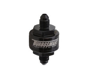 Billet Turbo Oil Feed Filter 44um AN-3 - Black