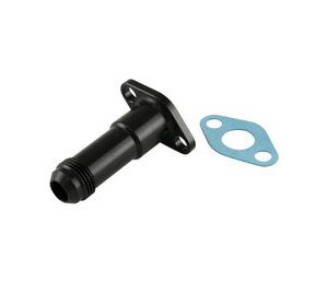 38.1mm 10AN 75mm Extended Oil Drain Black