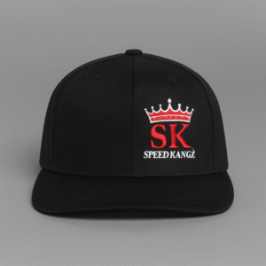 FITTED FLAT BILL BLK